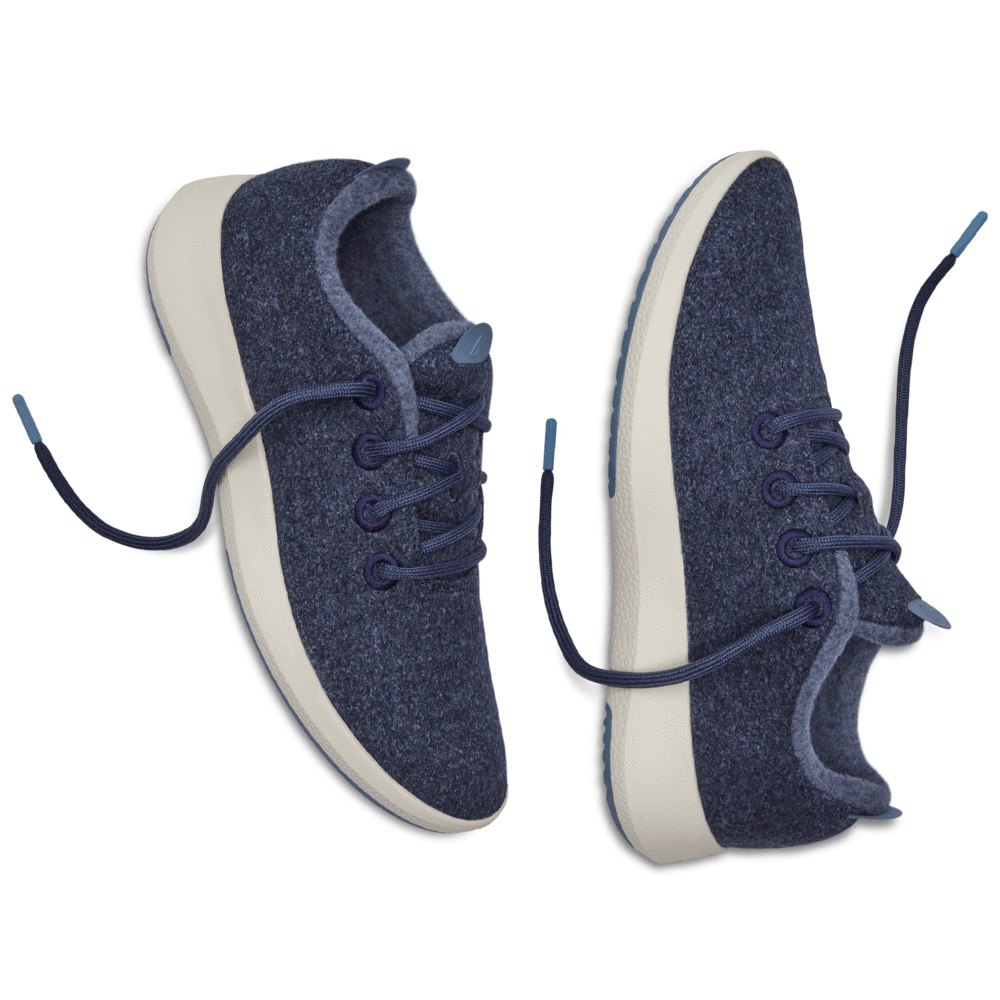 Allbirds Women\'s Sneakers Navy - Wool Runner Mizzles - 85320TOXZ